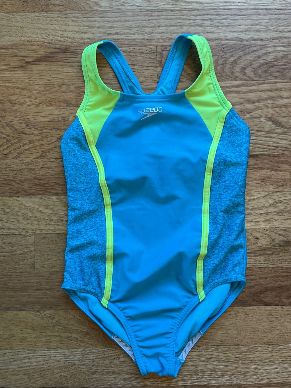 Speedo Girls Racerback Sport Splice One Piece Swimsuit
